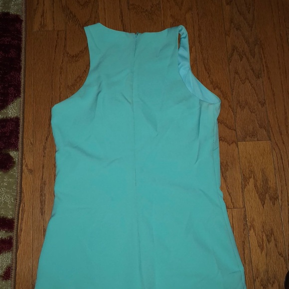 Mint embroidered sheath dress SOLD - Picture 4 of 5